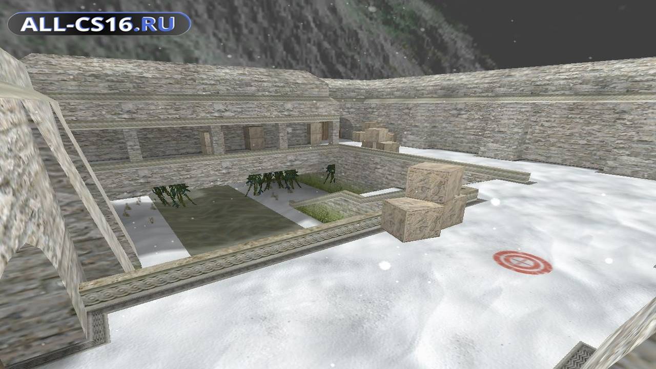 Карта «de_aztec_winter» для CS 1.6 для CS 1.6
