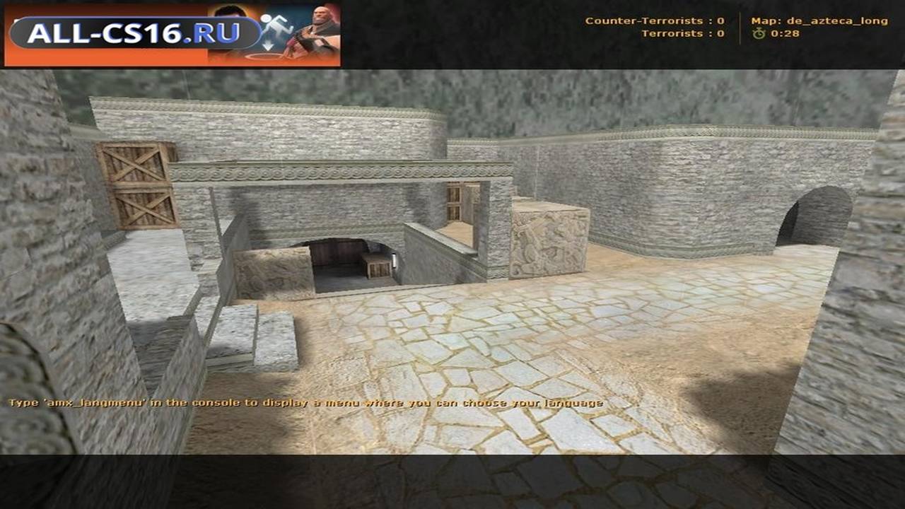 Карта «de_azteca_long» для CS 1.6 для CS 1.6