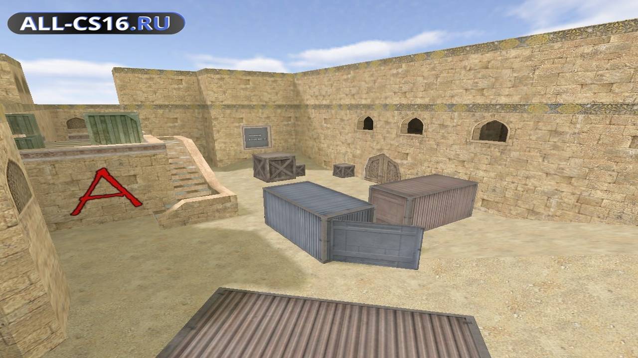 Карта «de_c4» для CS 1.6 для CS 1.6