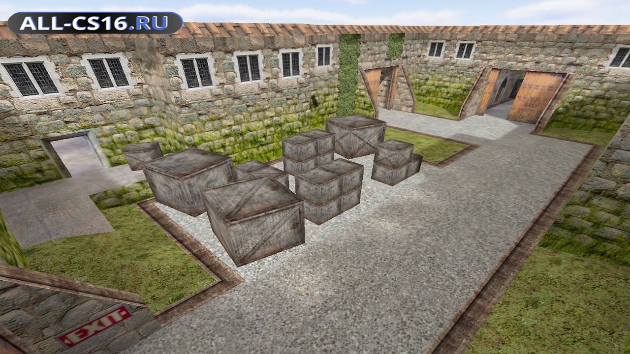 Карта «de_caste» для CS 1.6 для CS 1.6