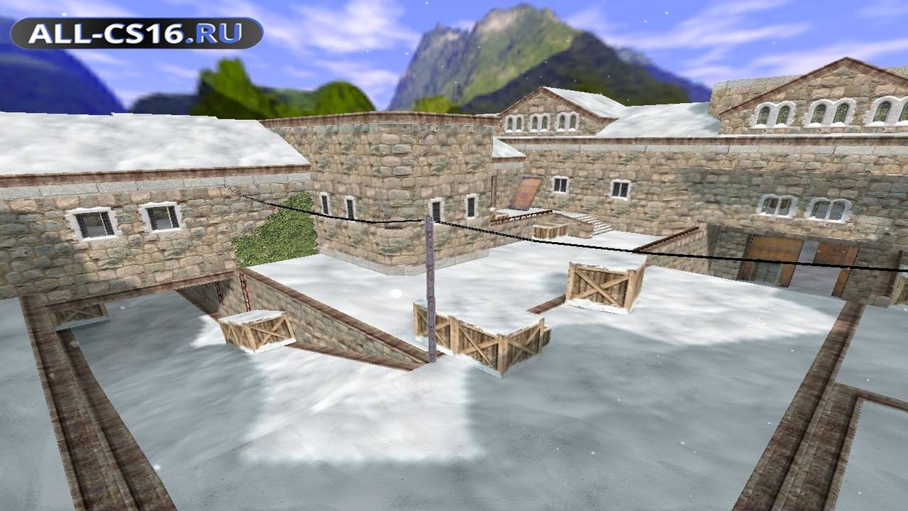 Карта «de_cbble_winter» для CS 1.6 для CS 1.6