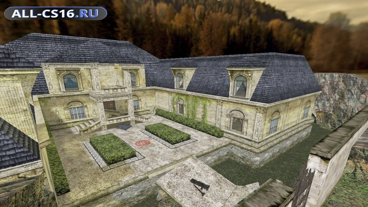 Карта «de_chateau» для CS 1.6 для CS 1.6