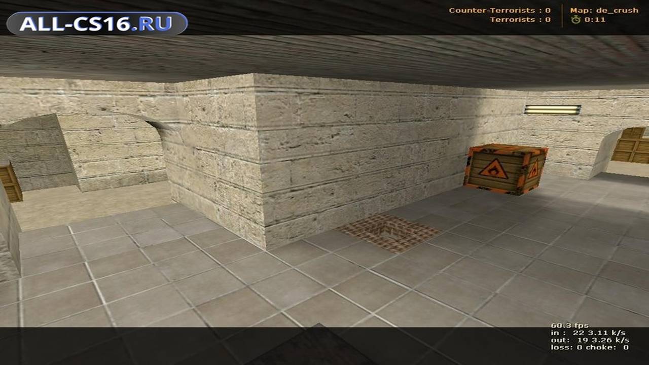 Карта «de_crush» для CS 1.6 для CS 1.6