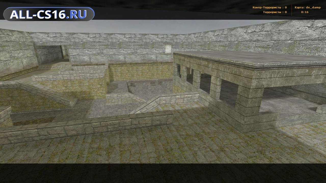 Карта «de_damp» для CS 1.6 для CS 1.6