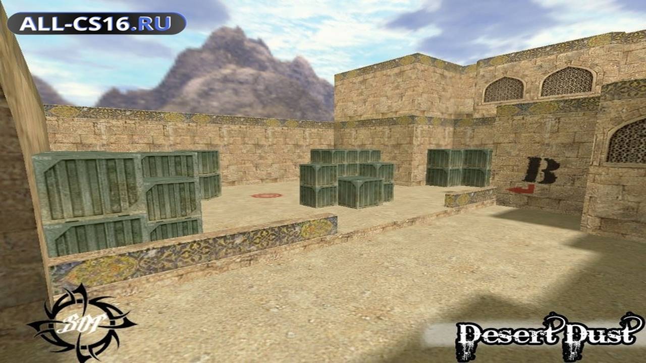 Карта «de_desert_dust_b1» для CS 1.6 для CS 1.6