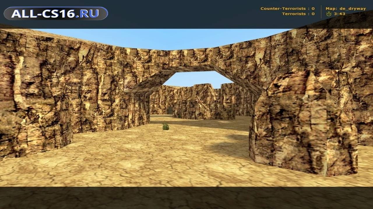 Карта «de_dryway_original» для CS 1.6 для CS 1.6