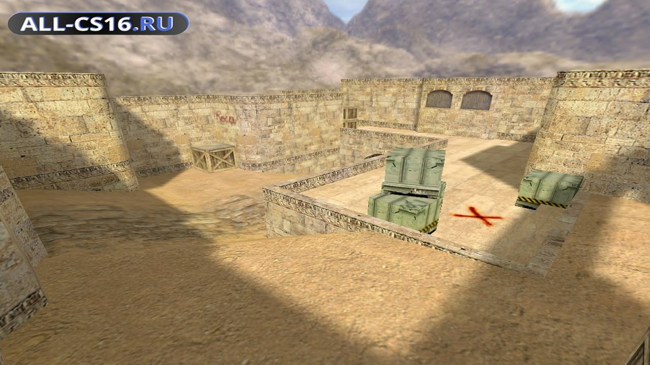 Карта «de_dust13» для CS 1.6 для CS 1.6