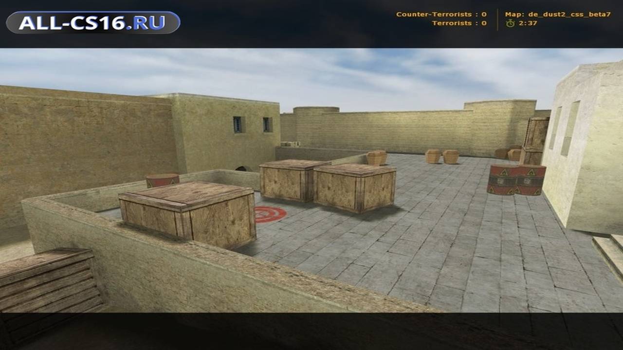 Карта «de_dust2_css_beta7» для CS 1.6 для CS 1.6