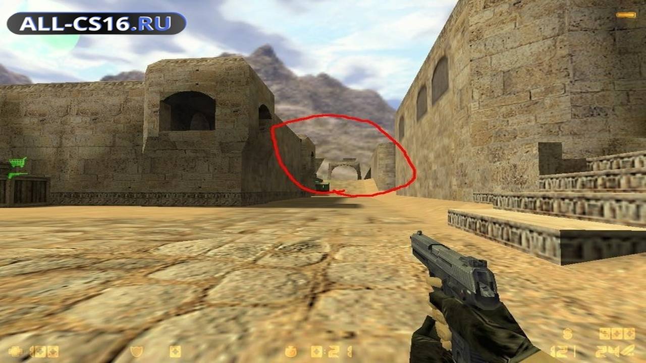 Карта «de_dust2_largo_advanced» для CS 1.6 для CS 1.6