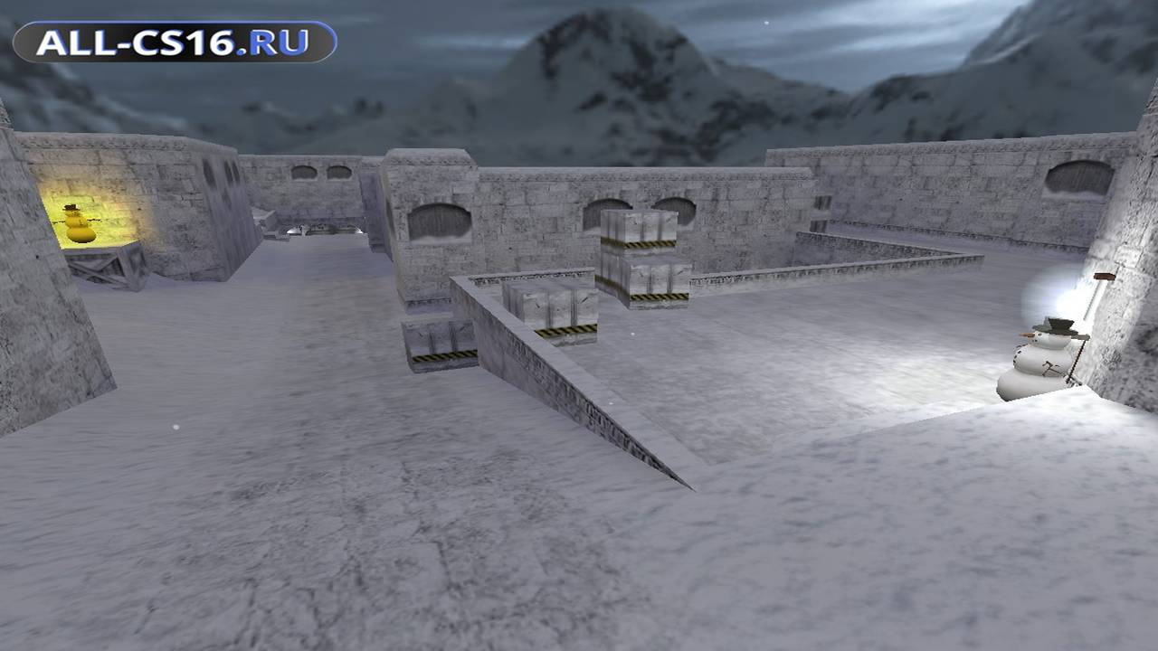 Карта «de_dust2_winter16» для CS 1.6 для CS 1.6
