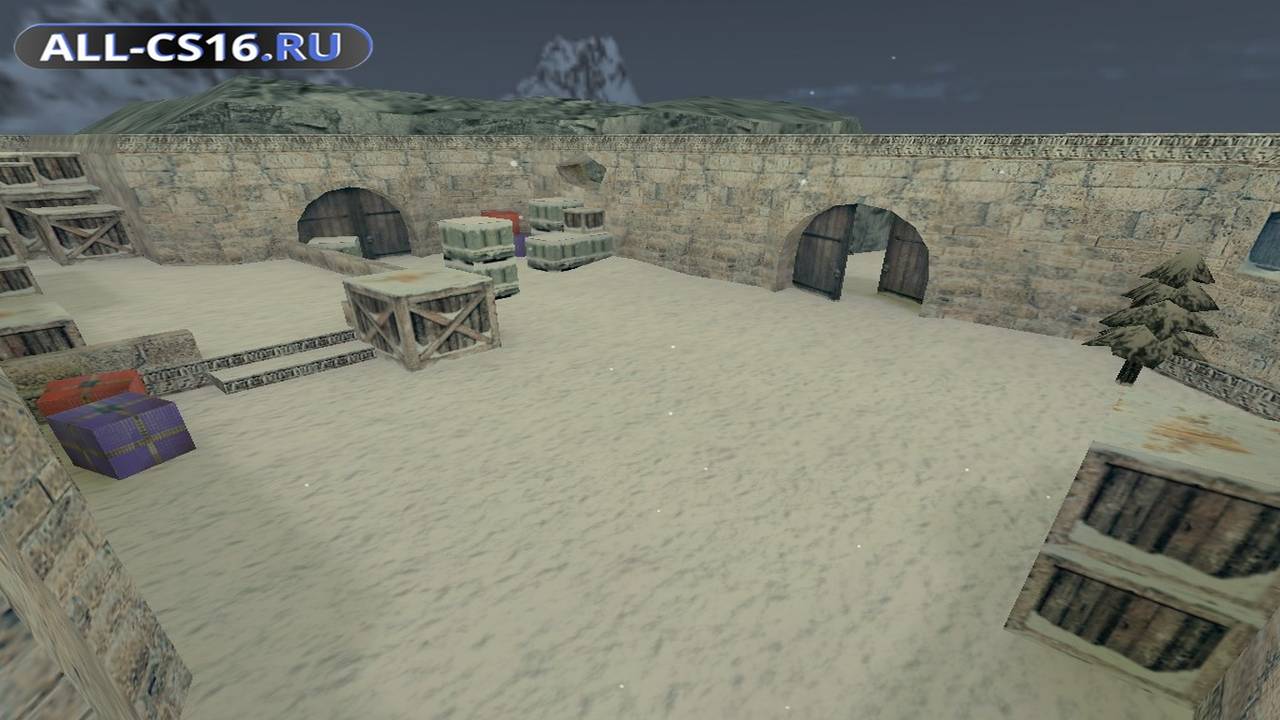 Карта «de_dust2_xmas» для CS 1.6 для CS 1.6