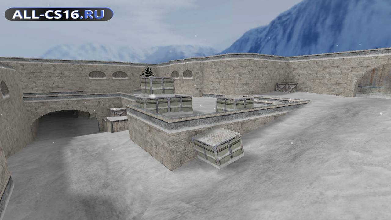 Карта «de_dust2x2_sneg» для CS 1.6 для CS 1.6