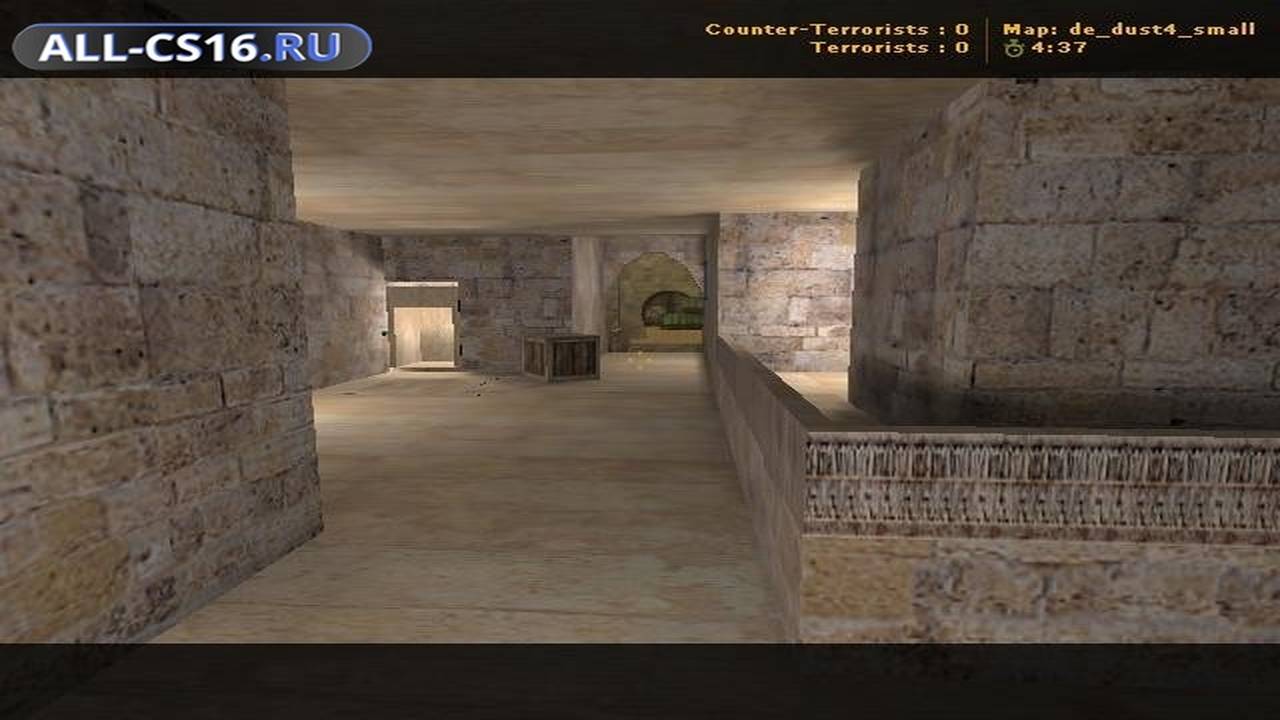 Карта «de_dust4_small» для CS 1.6 для CS 1.6