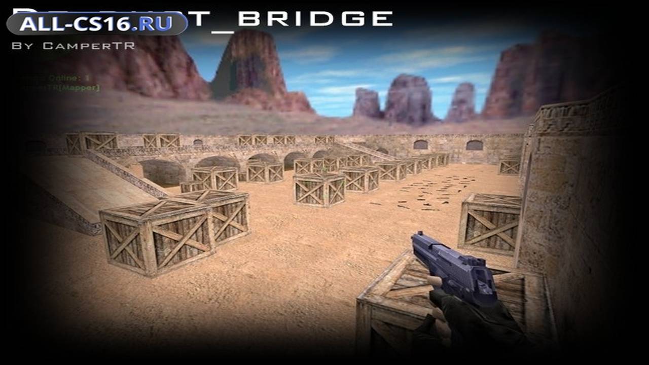 Карта «de_dust_bridge» для CS 1.6 для CS 1.6