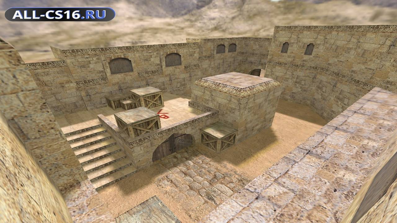 Карта «de_dust_castle» для CS 1.6 для CS 1.6
