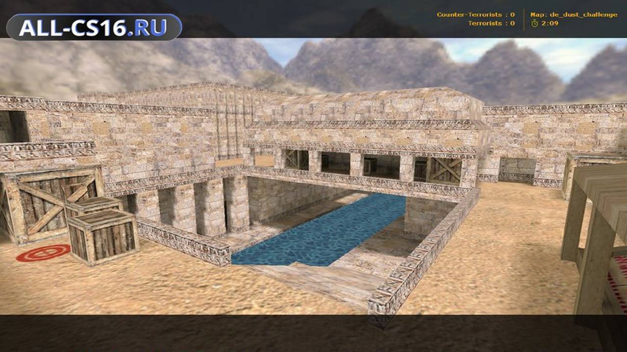 Карта «de_dust_challenge» для CS 1.6 для CS 1.6