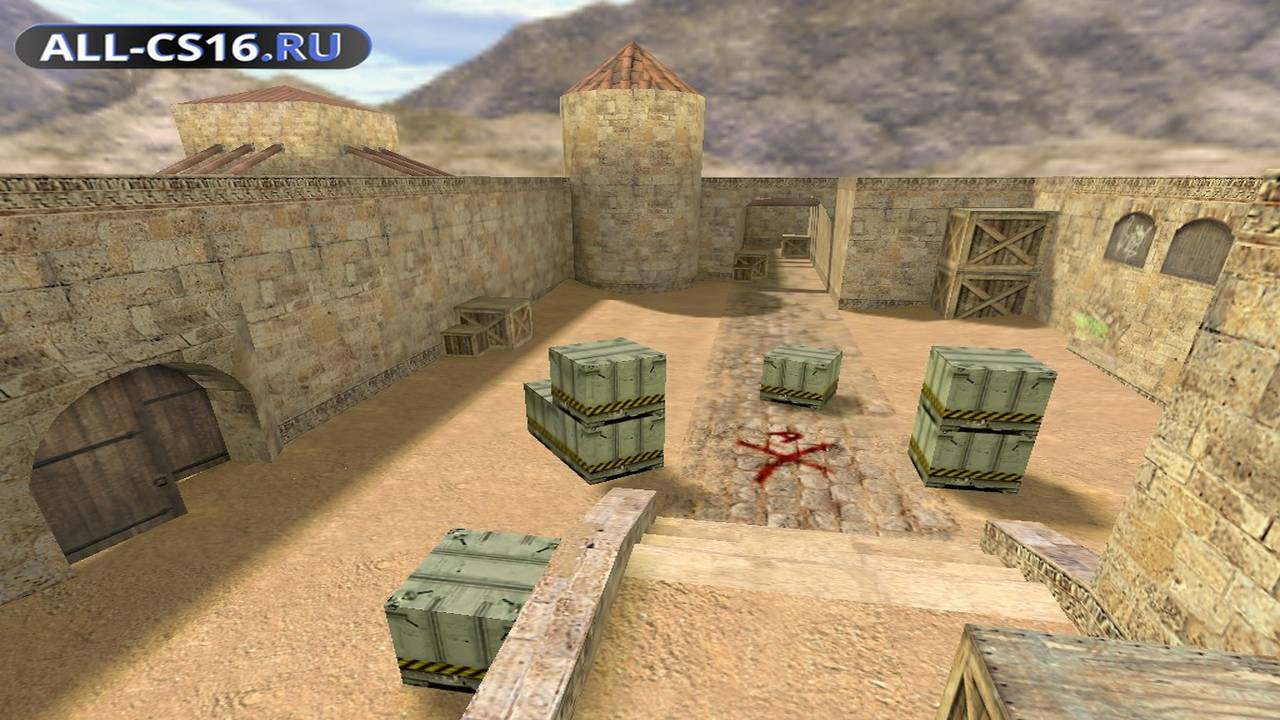 Карта «de_dust_continues» для CS 1.6 для CS 1.6