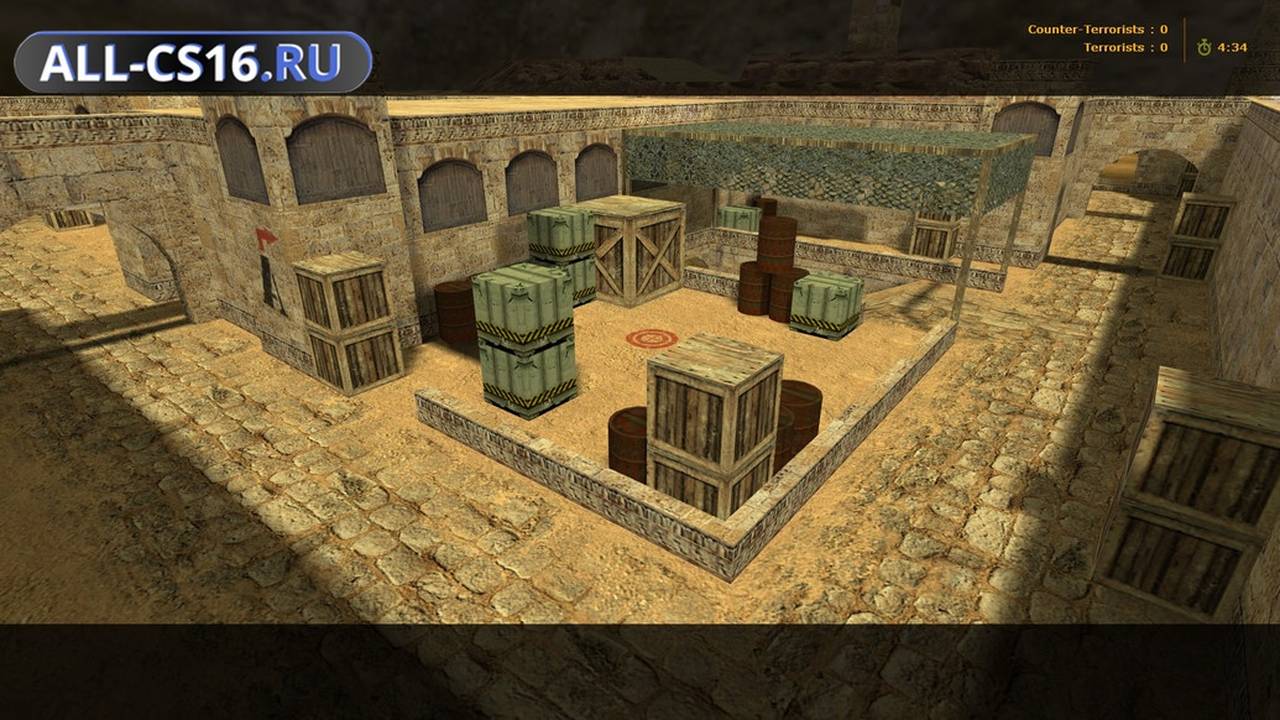 Карта «de_dust_es» для CS 1.6 для CS 1.6