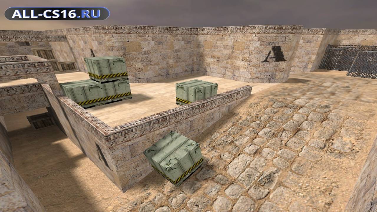 Карта «de_dust_point» для CS 1.6 для CS 1.6