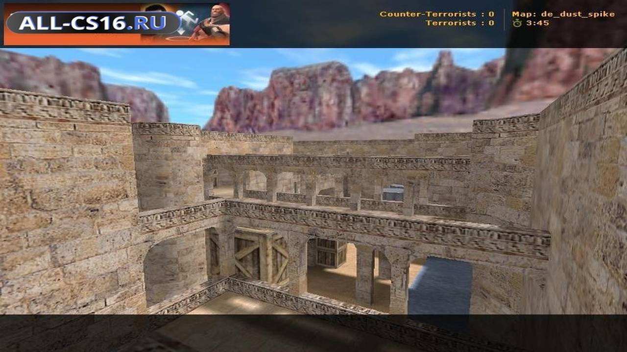 Карта «de_dust_spike» для CS 1.6 для CS 1.6