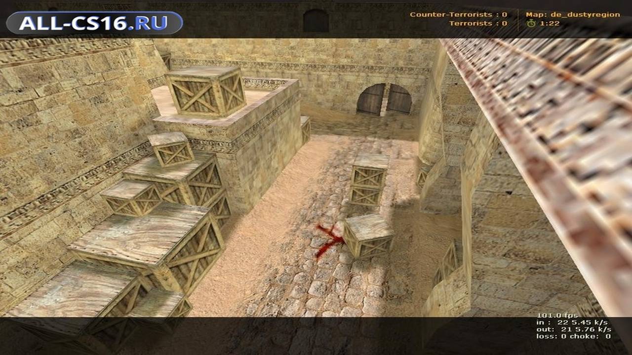 Карта «de_dustyregion» для CS 1.6 для CS 1.6