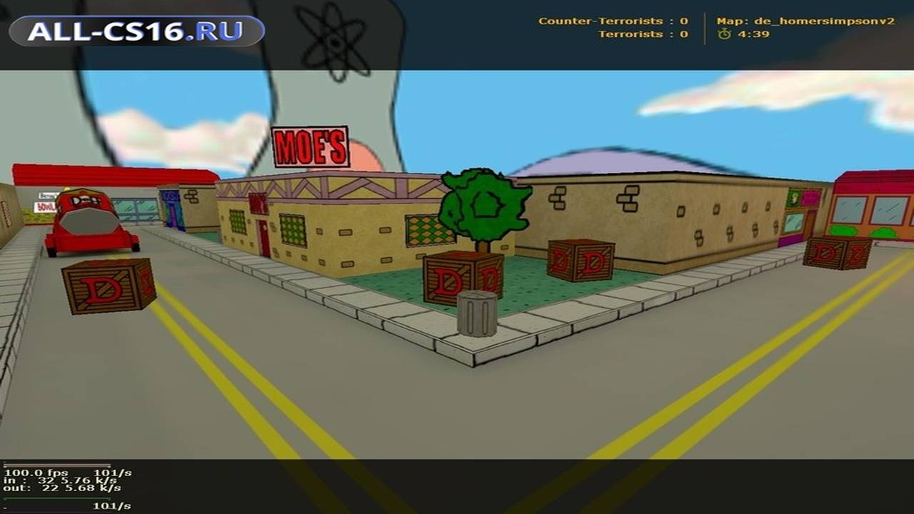 Карта «de_homersimpsonv2» для CS 1.6 для CS 1.6