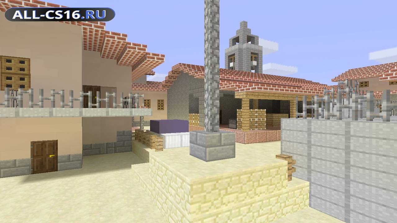 Карта «de_inferno_minecraft» для CS 1.6 для CS 1.6