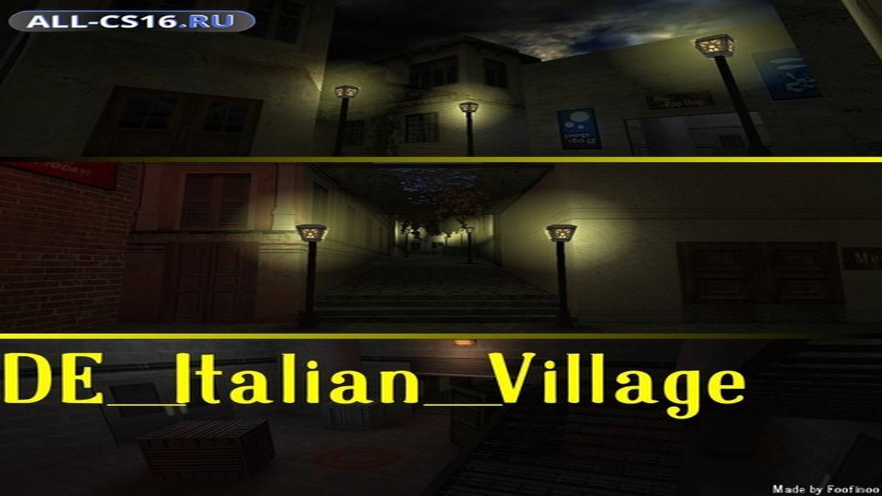 Карта «de_italian_village» для CS 1.6 для CS 1.6