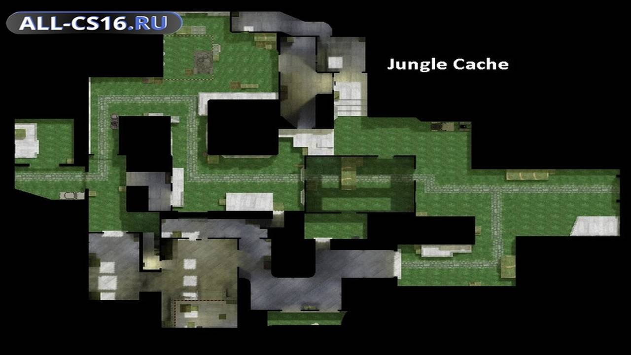 Карта «de_junglecache» для CS 1.6 для CS 1.6