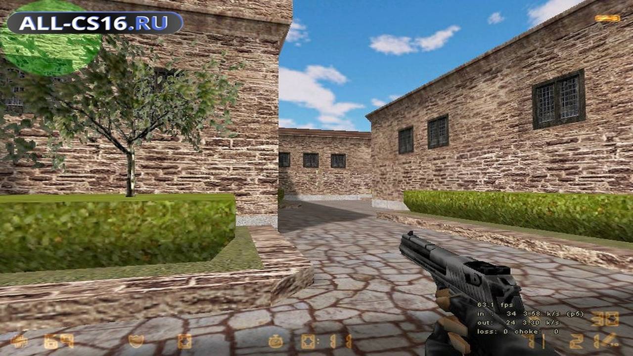Карта «de_lazy» для CS 1.6 для CS 1.6