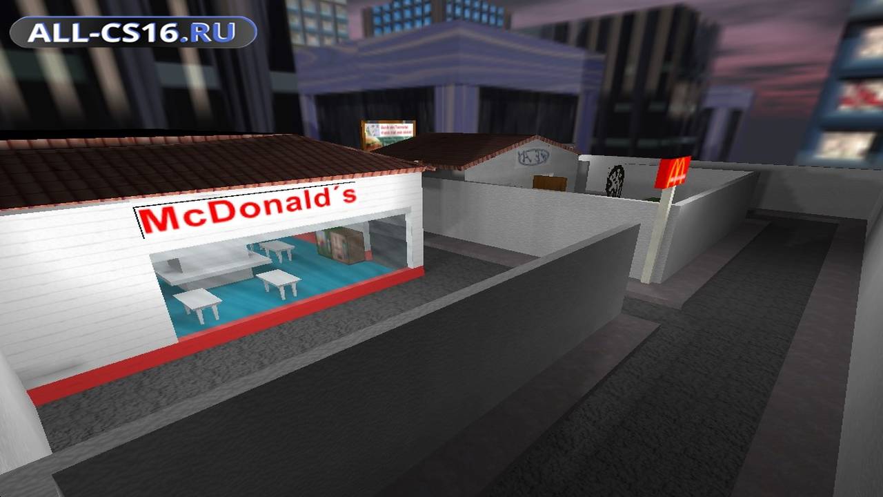Карта «de_mcdonalds» для CS 1.6 для CS 1.6