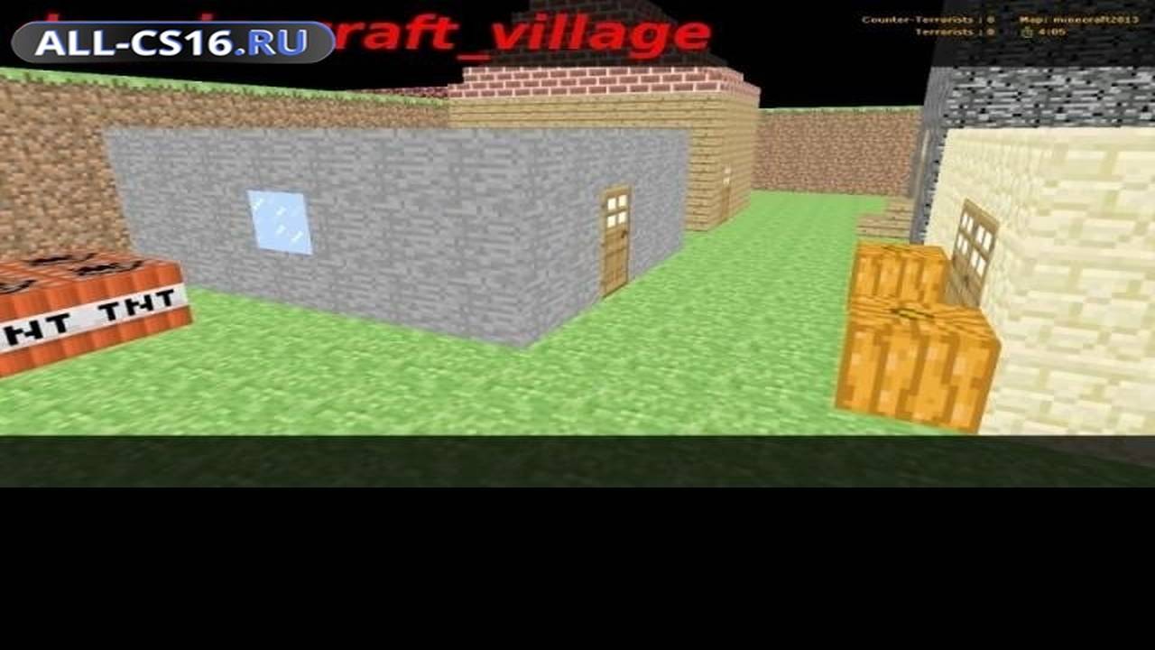 Карта «de_minecraft_village» для CS 1.6 для CS 1.6