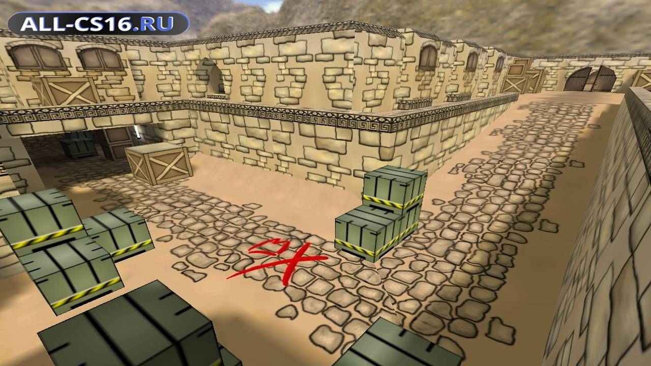 Карта «de_nodust» для CS 1.6 для CS 1.6