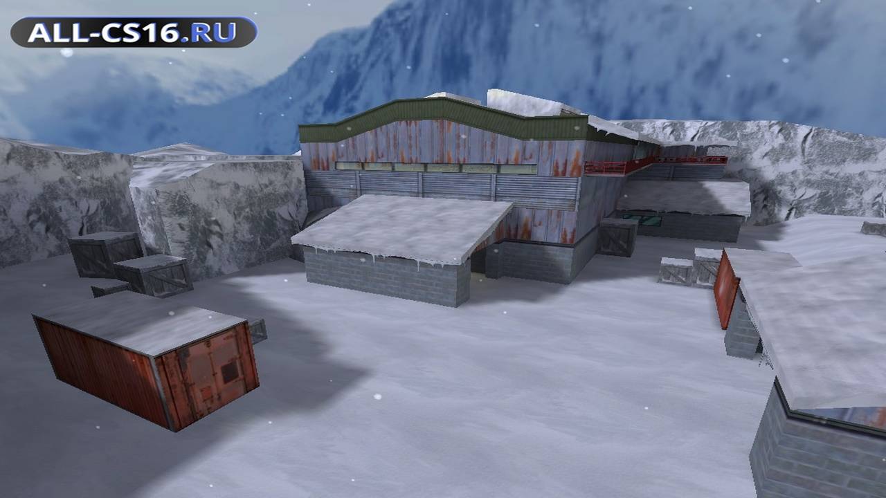 Карта «de_nuke_snow» для CS 1.6 для CS 1.6