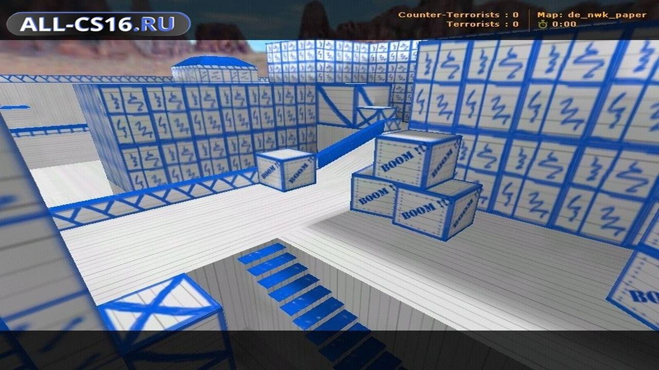 Карта «de_nwk_paper» для CS 1.6 для CS 1.6