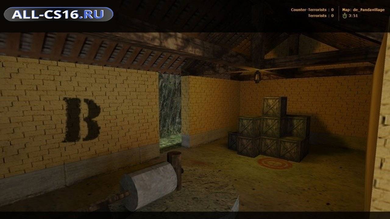 Карта «de_pandavillage» для CS 1.6 для CS 1.6