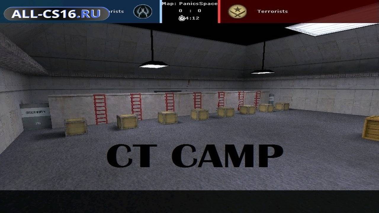 Карта «de_panicspace» для CS 1.6 для CS 1.6