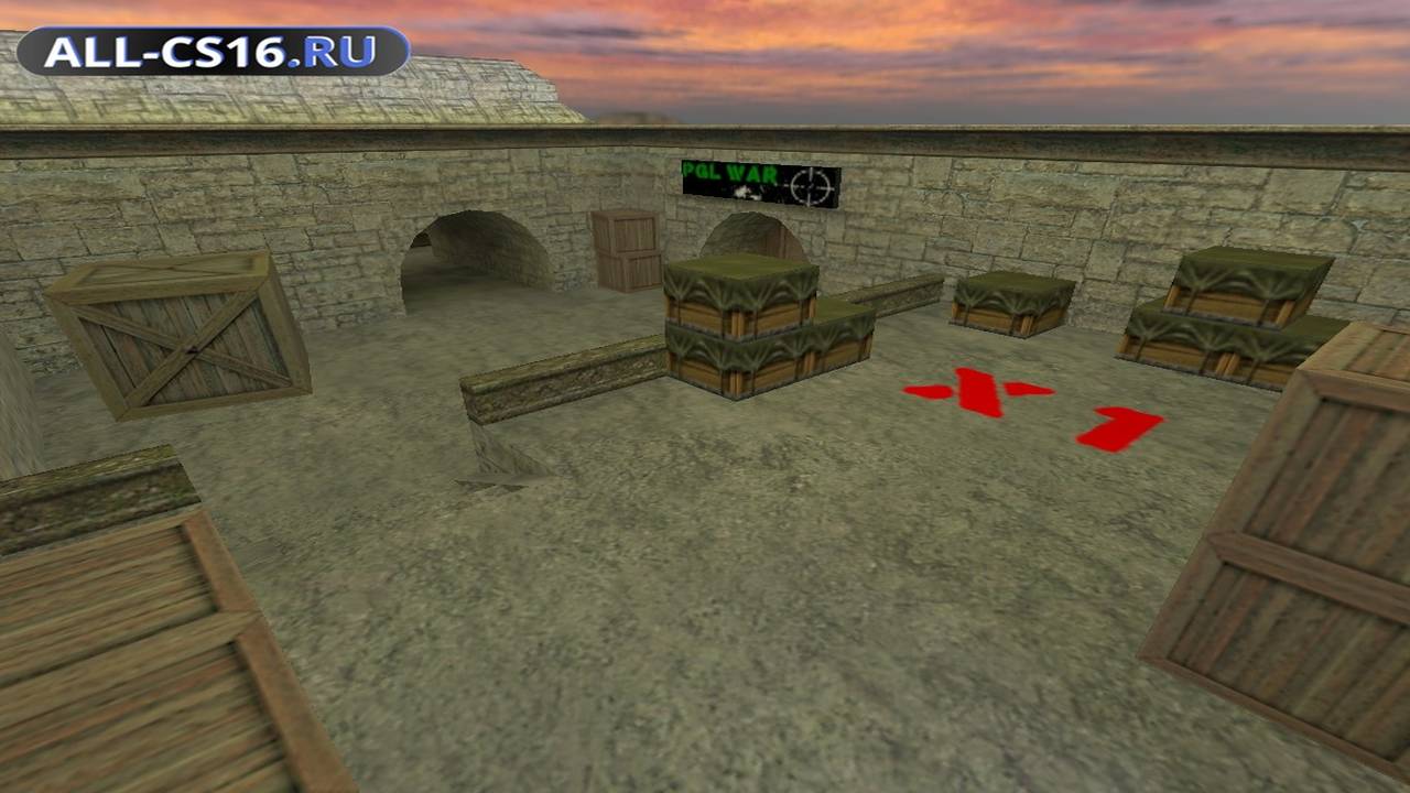 Карта «de_pgl_war» для CS 1.6 для CS 1.6