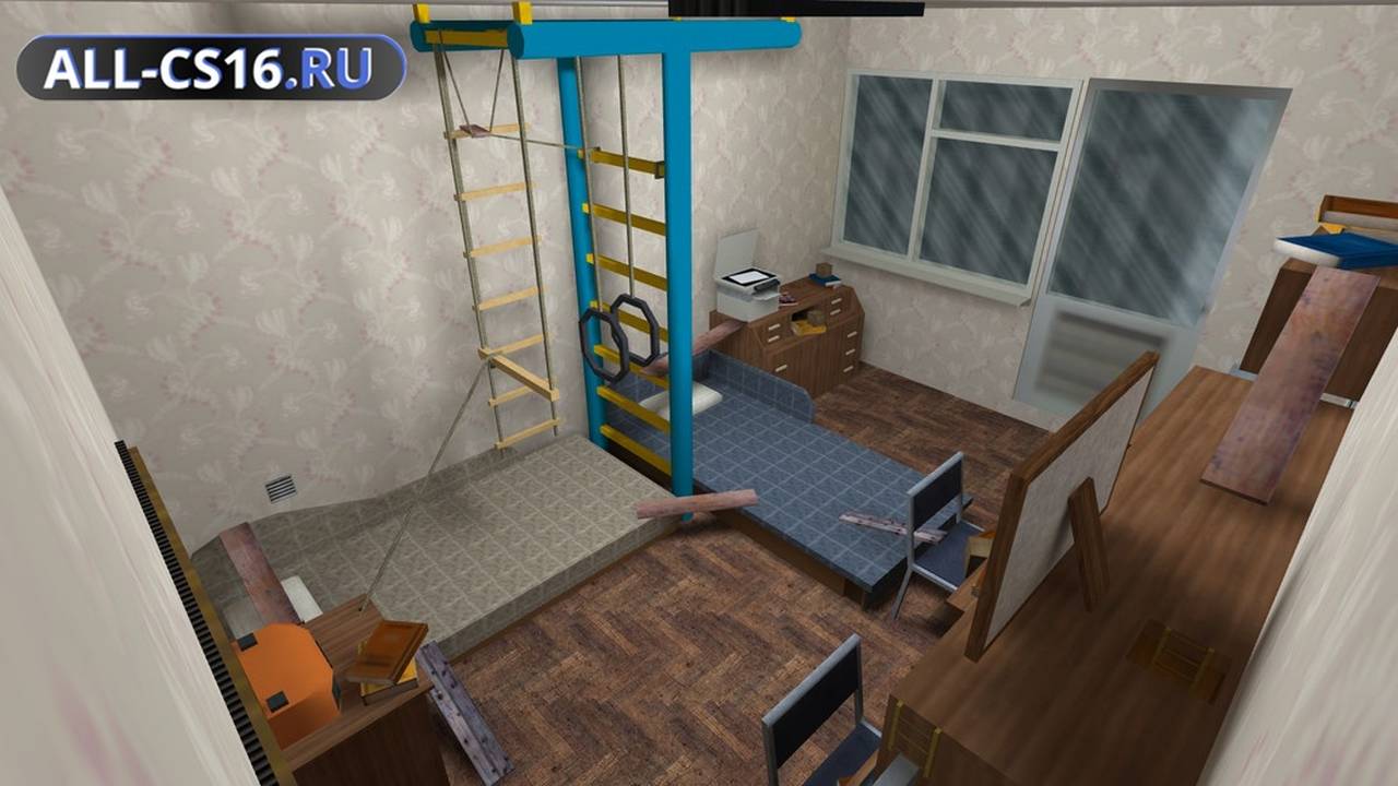 Карта «de_rats_room» для CS 1.6 для CS 1.6