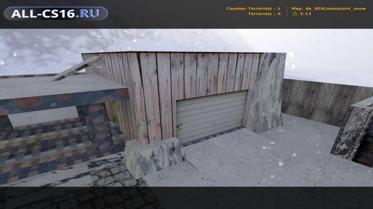 Карта «de_realmansion4_snow» для CS 1.6 для CS 1.6