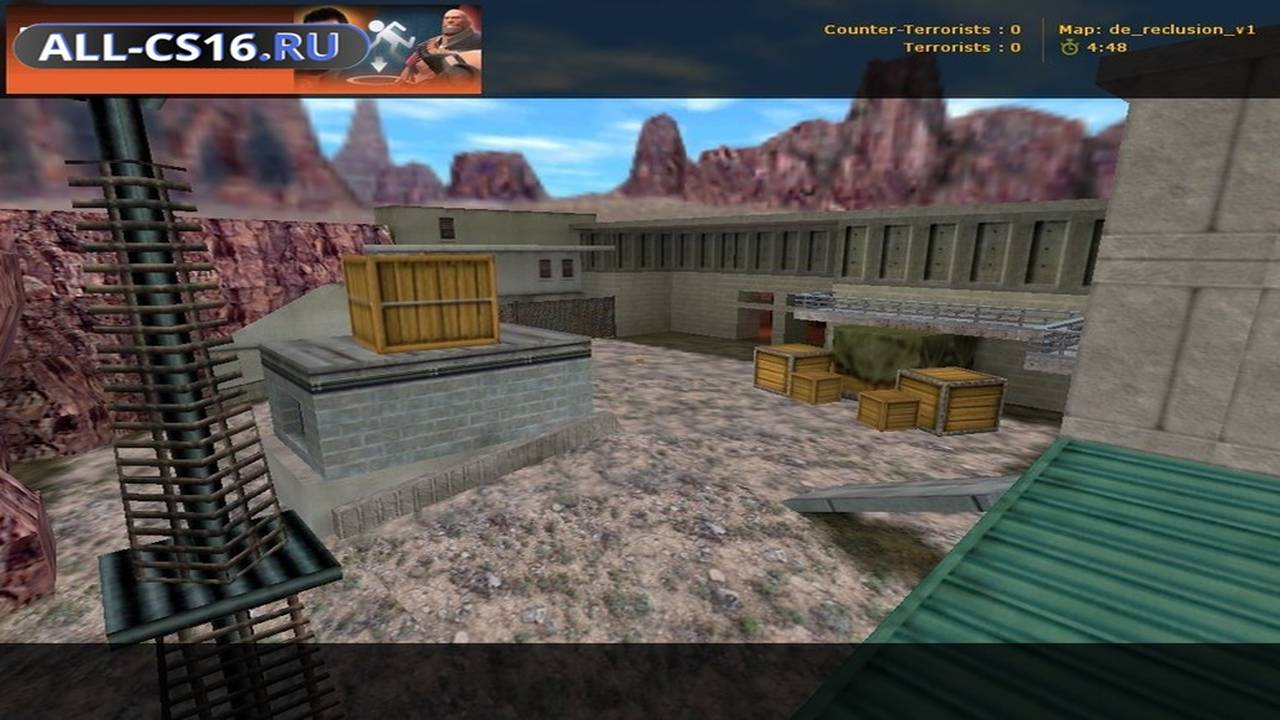 Карта «de_reclusion_v1» для CS 1.6 для CS 1.6