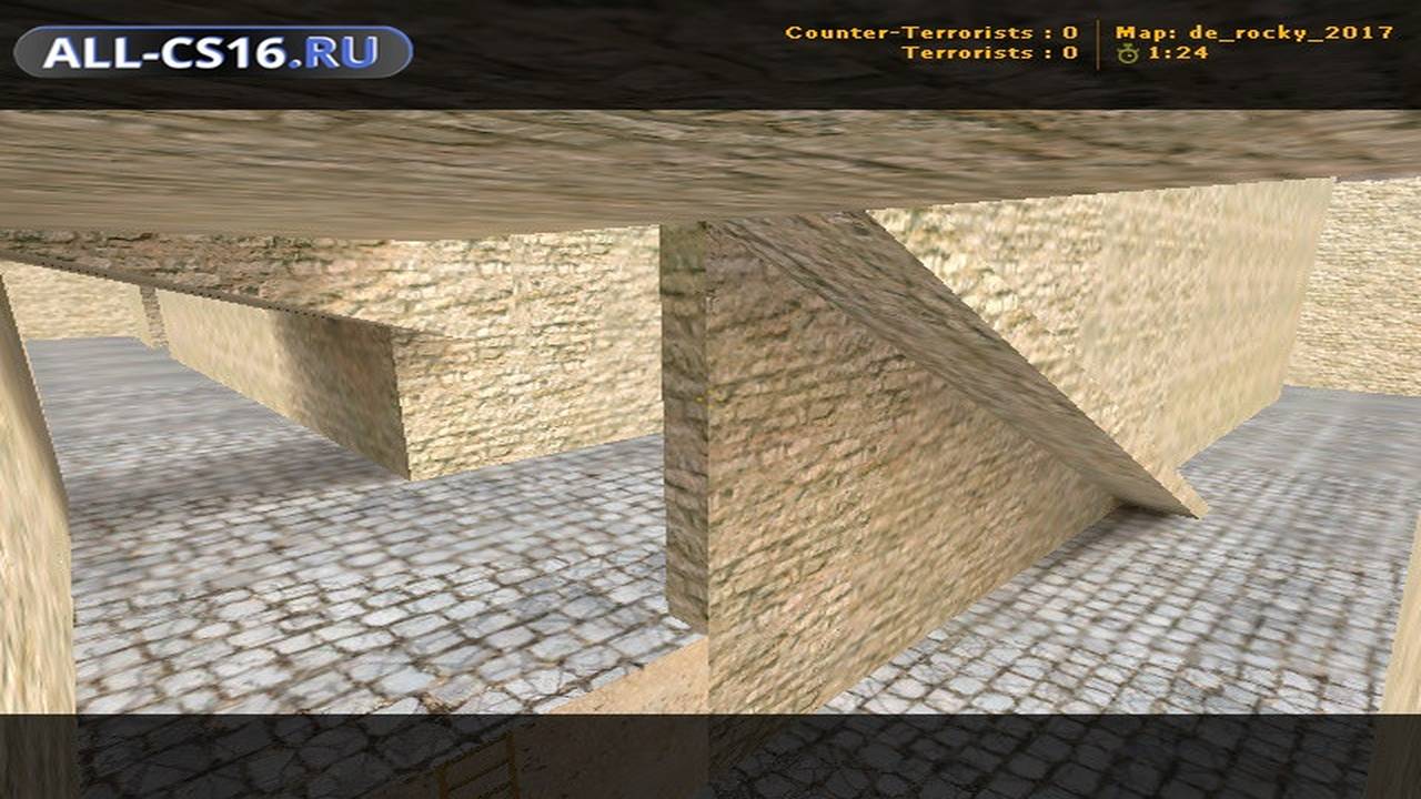 Карта «de_rocky_2017» для CS 1.6 для CS 1.6