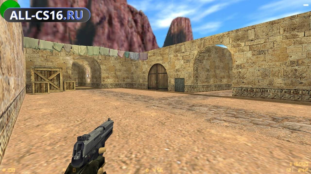 Карта «de_sand_v2» для CS 1.6 для CS 1.6