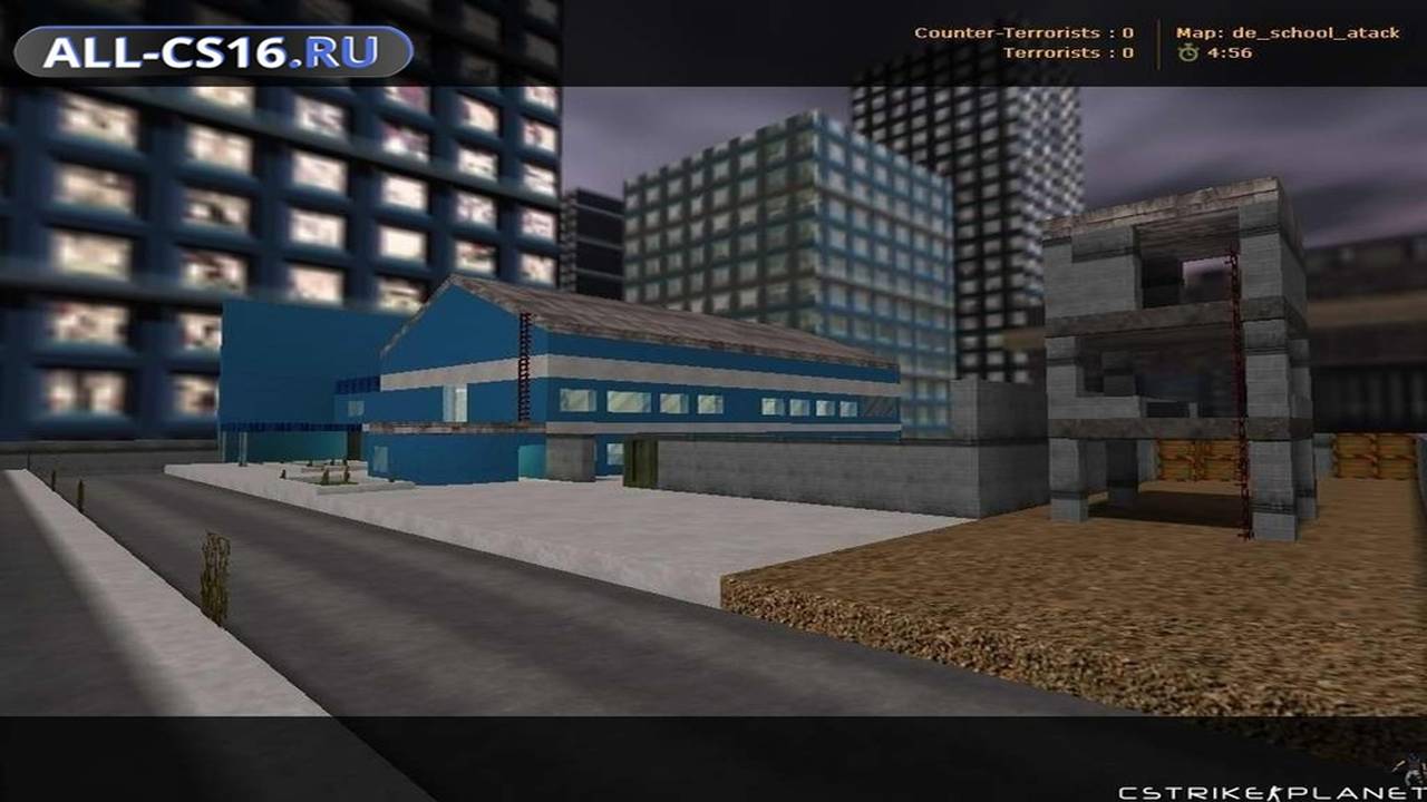 Карта «de_school_atack» для CS 1.6 для CS 1.6