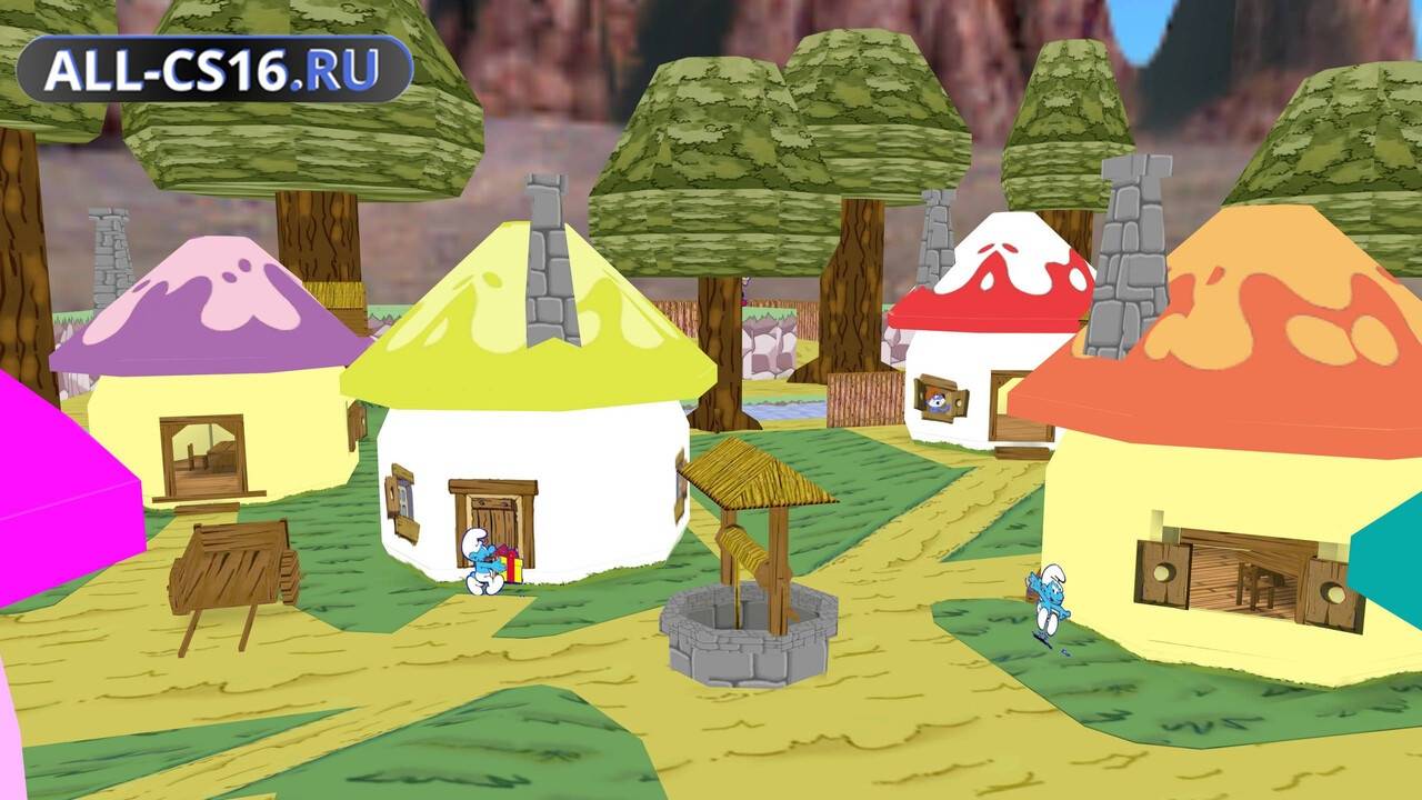 Карта «de_schtroumpfs» для CS 1.6 для CS 1.6