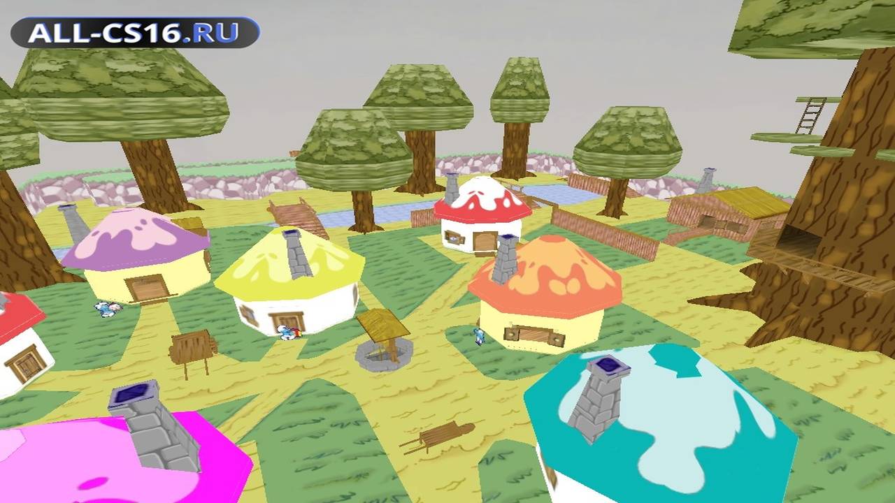 Карта «de_schtroumpfs_v1» для CS 1.6 для CS 1.6