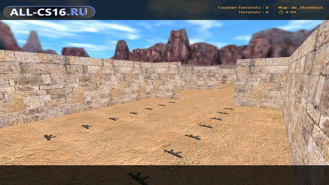 Карта «de_shortdust» для CS 1.6 для CS 1.6