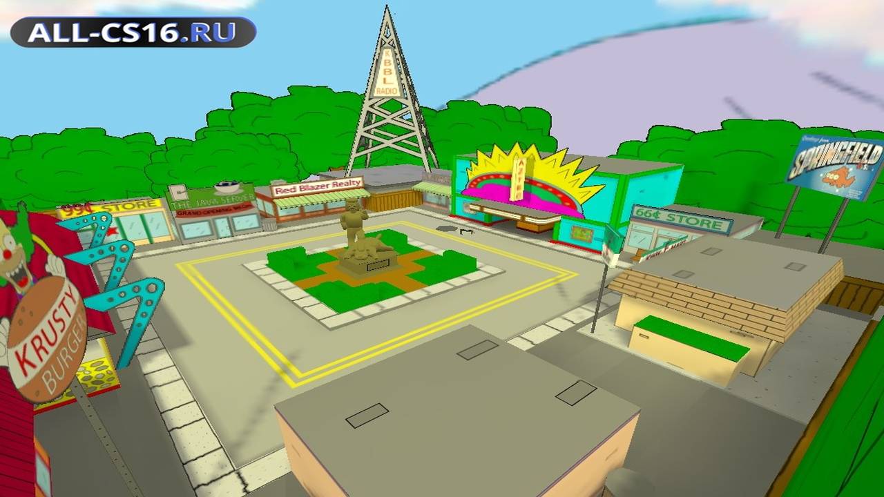Карта «de_simpsons» для CS 1.6 для CS 1.6