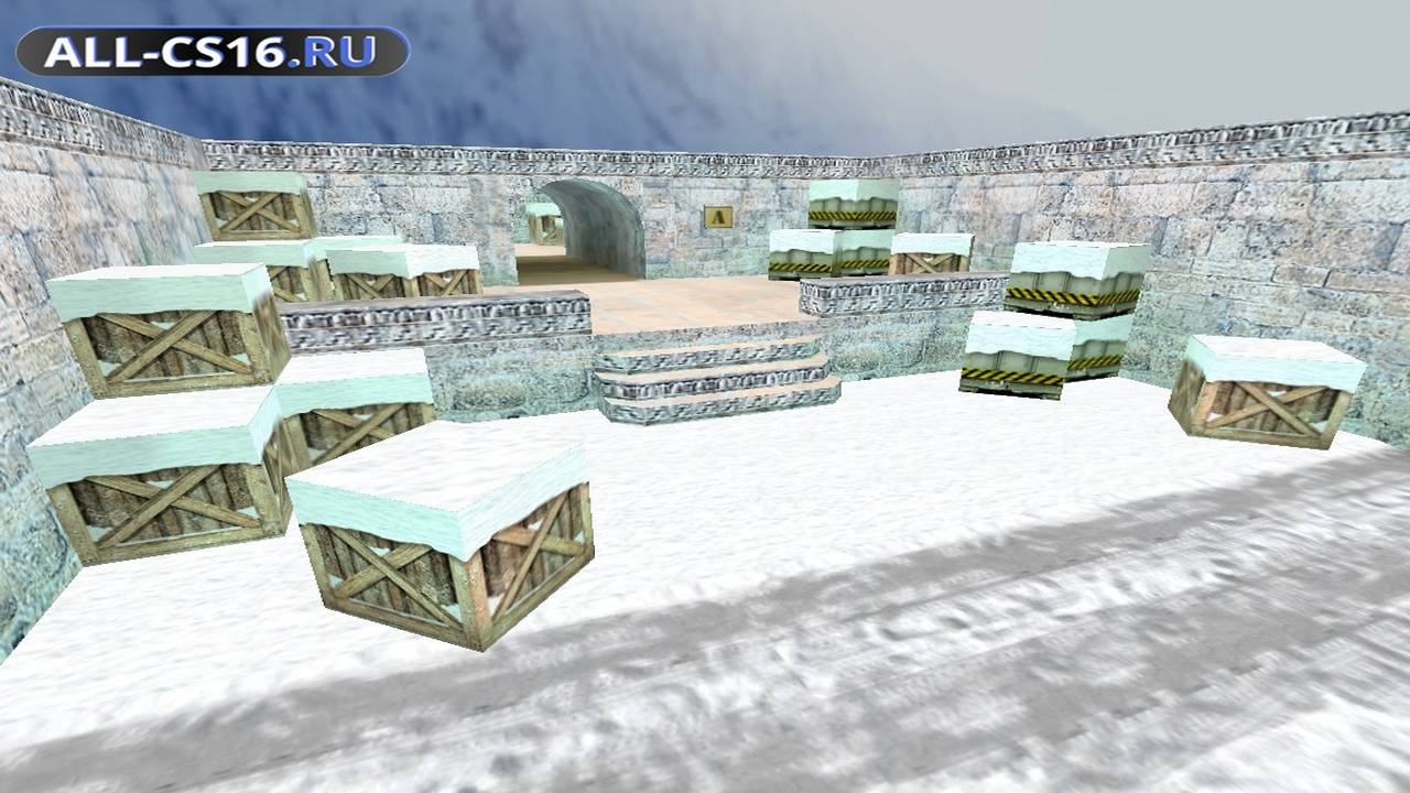 Карта «de_snow_dust» для CS 1.6 для CS 1.6