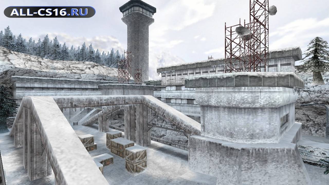 Карта «de_snowfacility» для CS 1.6 для CS 1.6